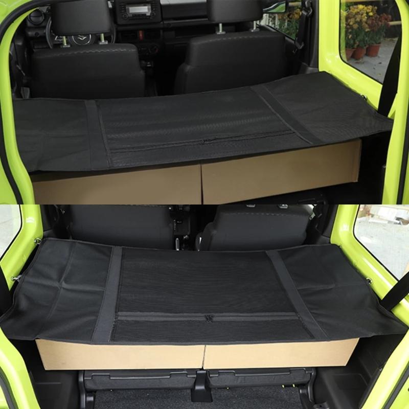 Multifunctional Rear Trunk Parcel Shelf Load Shade Luggage Net Cargo Cover Storage Bag for Jimny JB64 JB74 Oxford Cloth