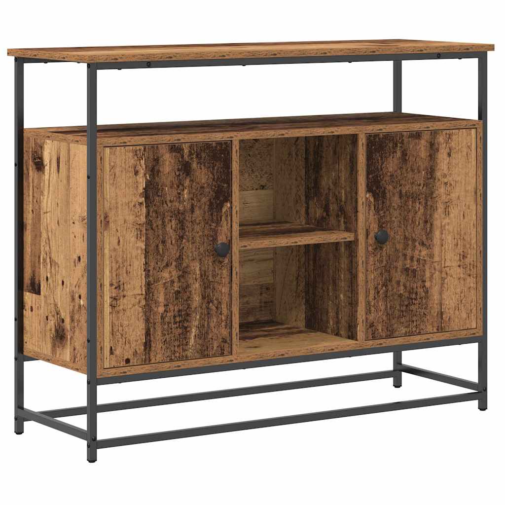 Rustic Wood Sideboard 100 x 35 x 80 cm Engineered Wood