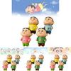 Entzückende PVC Shin-chan Figur Sammlerstück Niedlicher Cartoon-Charakter Ausstellungsstück Set