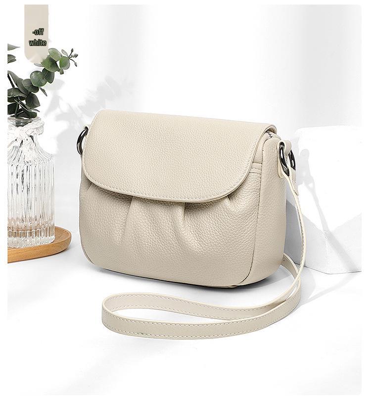 Women's 2026 Fashion Pleated Leather Crossbody Bag - Mini Anti-theft Square Shoulder Bag