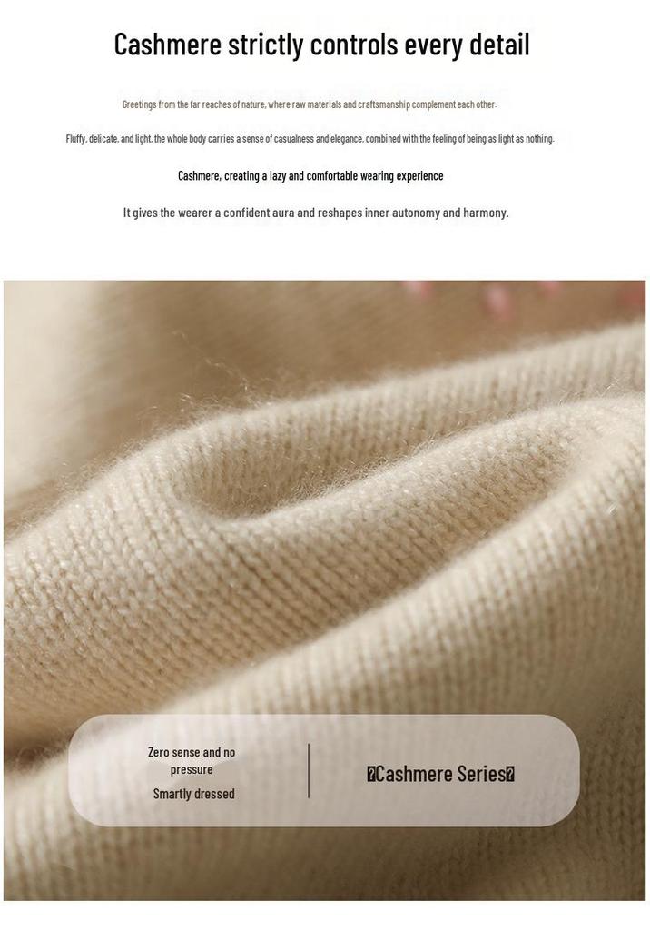 Women's Casual Five-Color Cashmere Blend Cardigan - Round Neck, Single-Breasted Knit Sweater