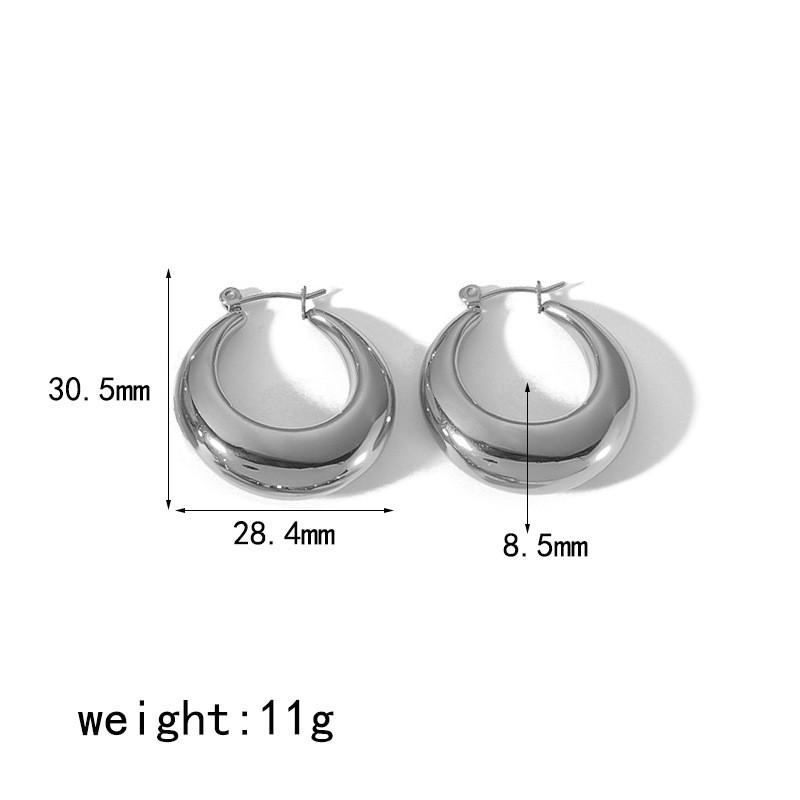Geometric Gold Stainless Steel Earrings For Women Fashion Jewelry Gift For Ladies