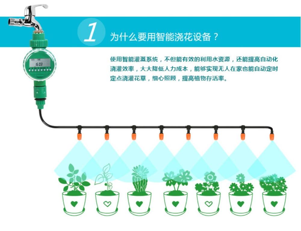LCD Display Electronic Garden Watering Timer Automatic Irrigation Controller Intelligence Valve Watering Control Device