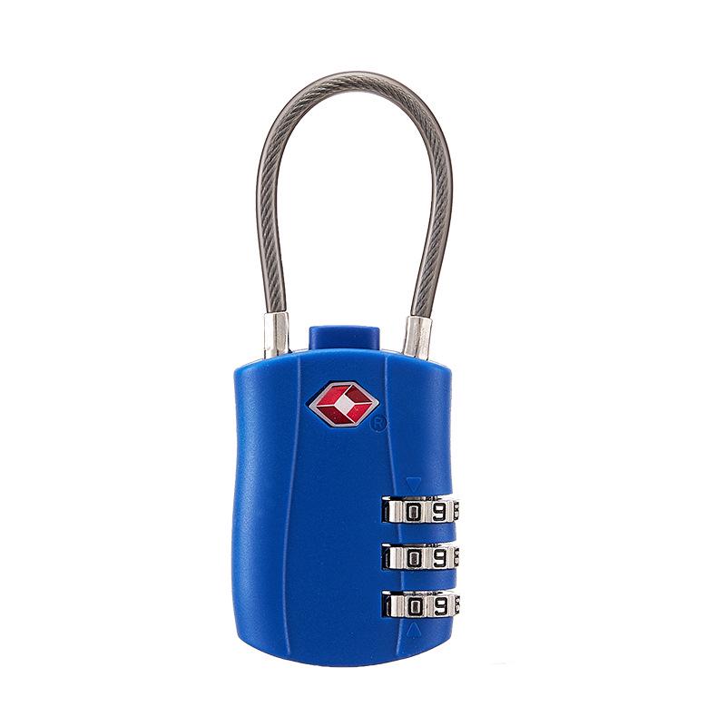 3-Digit TSA Approved Padlock for Luggage, Backpack, Drawer, and Storage