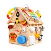 Early Learning Wooden Child-Centered Busy House Fine Motor Skill with