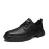 Fashion British Style Men's Workwear Shoes Versatile High-quality Leather Casual Shoes Anti Slip Wear-resistant Men's Business Shoes