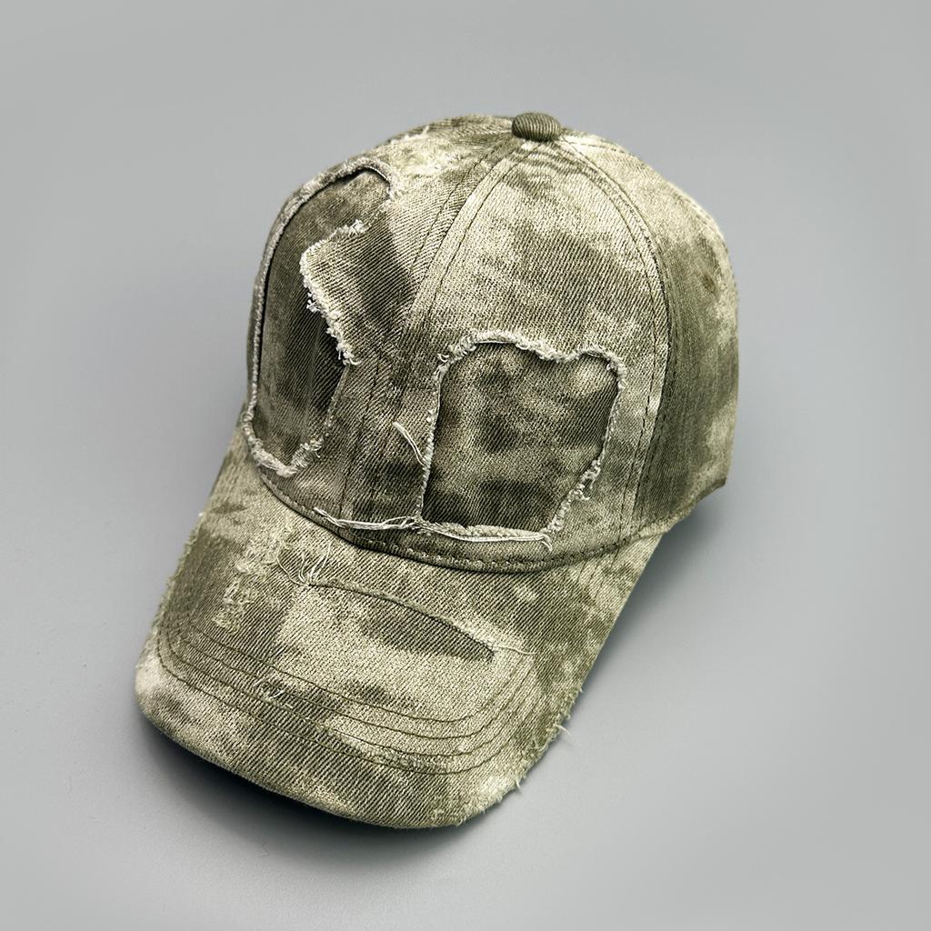 Altes Loch Windstraße Baseballkappe Herren und Damen Sonnenschutz Batik Retro Personalisierte Gewaschene Kappe