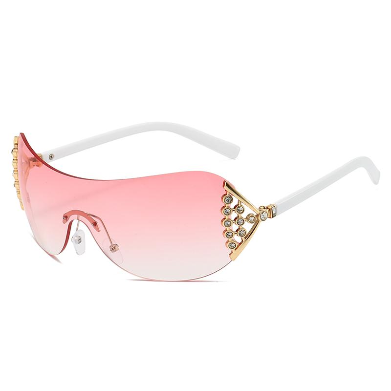 Polarized Light Glasses Rimless Punk Sunglasses Women Men Technological Sence Brand Sun Glasses Outdoor Lady Man Glasses UV400