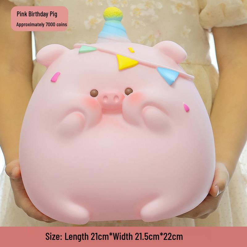 Cute Cartoon Piggy Bank - Drop-Resistant Vinyl, Ideal for Kids' Gifts: Children's Day, Valentine's, Birthdays