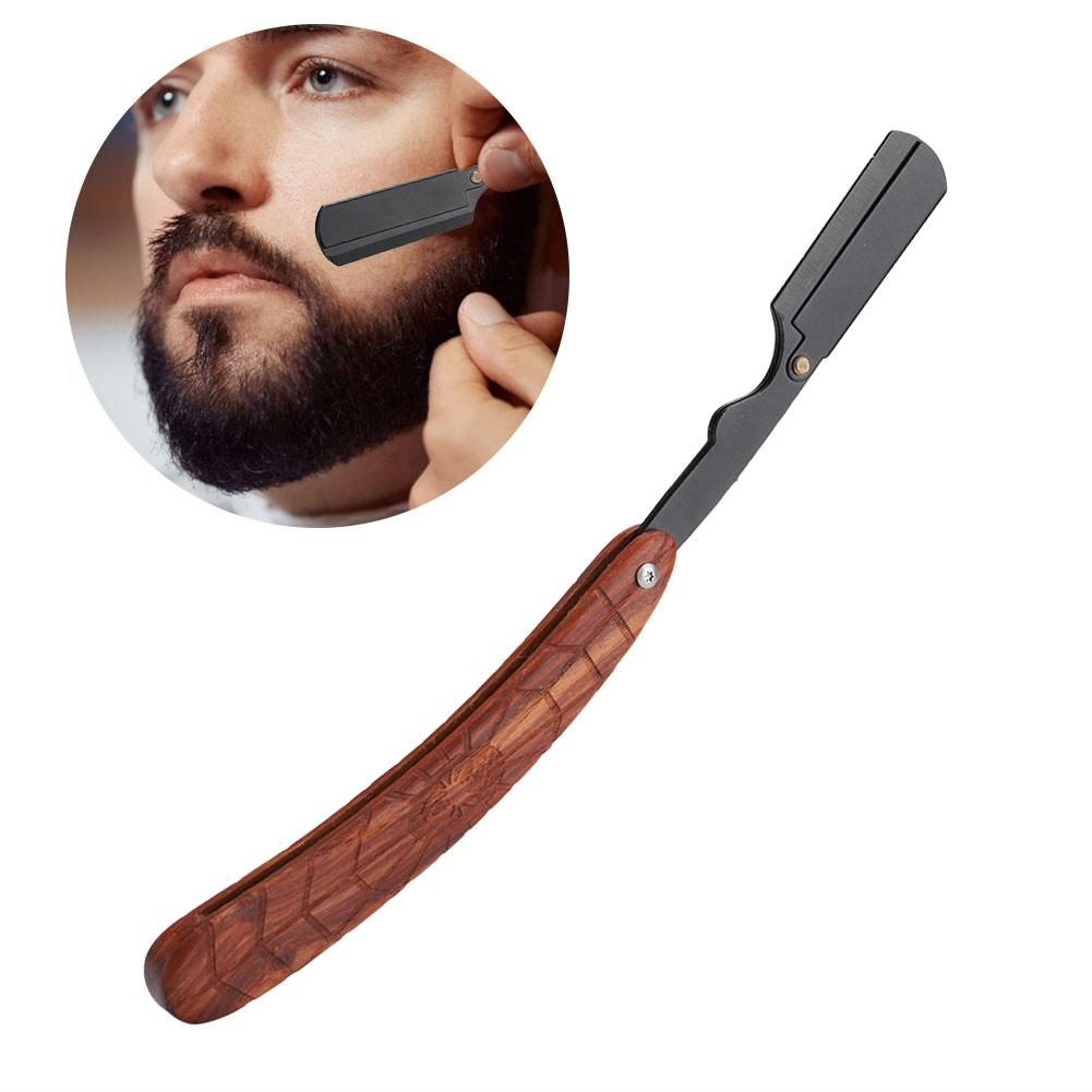 Classic Manual Beard Shaver Holder OldFashioned Folding Beard Shaving Face Grooming Tool(Blade Holder )