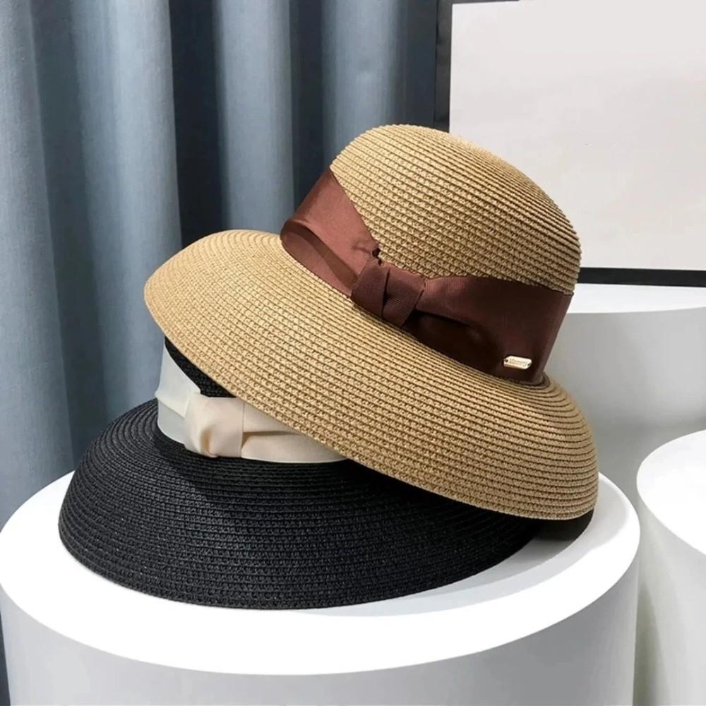 Wide Brim Women Straw Hat Summer Face Covering Sun Hat Retro Beach Sun Hat For Beach Vacation