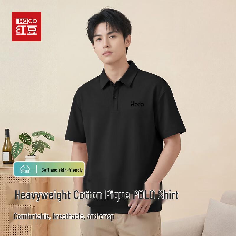 Hodo Men s Casual Drop Shoulder Short Sleeve Polo Shirt XL