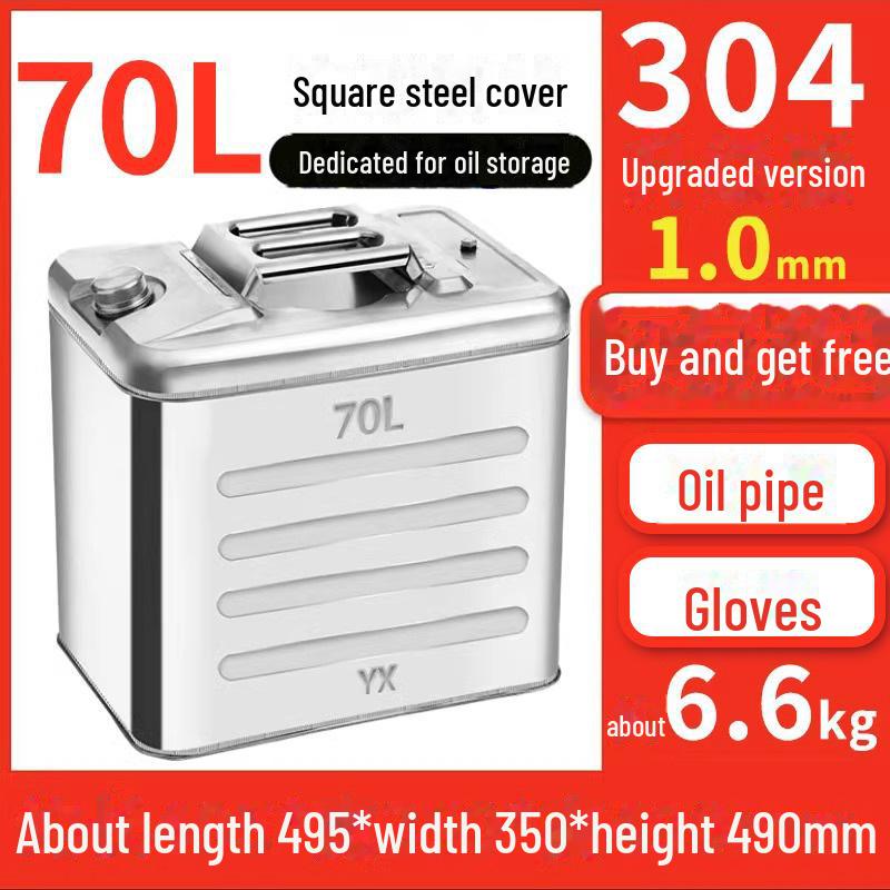 Butoaie de benzină din oțel inoxidabil 30L, 20L, 10L Rezervor de combustibil diesel