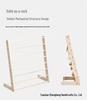 Solid Wood Children's Bookshelf - Floor Standing Storage for Kids' Room or Kindergarten