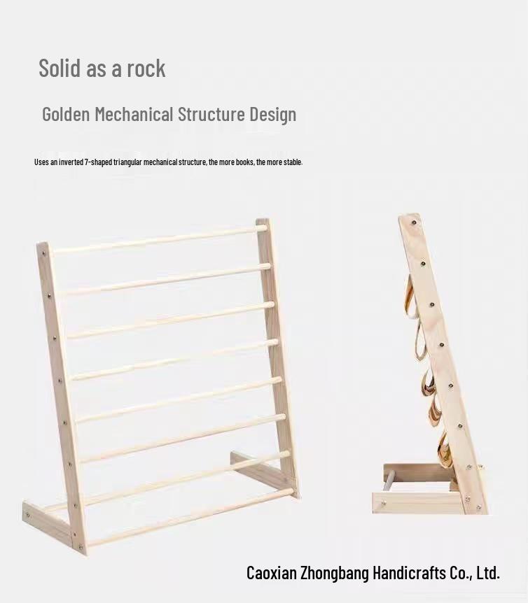 Solid Wood Children's Bookshelf - Floor Standing Storage for Kids' Room or Kindergarten