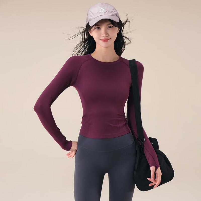 ACKDCS Women s Slim Fit Long Sleeve Quick Dry Yoga Top L