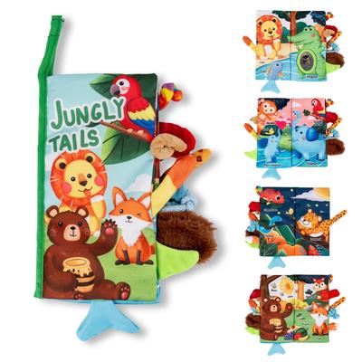 Montessori Baby Cloth Book and Professional Educational Toy for Ages Play with the Crinkly Sound Baby Shower Toddler Gift Food Sanitation Law Japanese