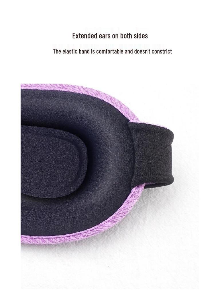 3D Blackout Sleep Mask with Hollowed Nasal Wing & Pressure-Free Design for Deep Rest