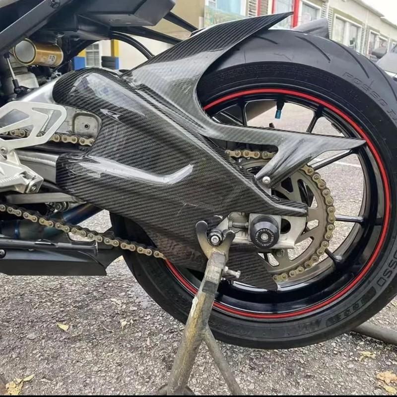 For BMW S1000RR 2009-2018 S1000R 2014-2022 ABS Carbon Fiber Motorcycle Rear Swing Arm Covers Fairing Kit Protector Accessories