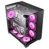 Mars gaming mc-vision caja atx triple cristal templado sin marco diseño doble cámara usb 3.0 negro