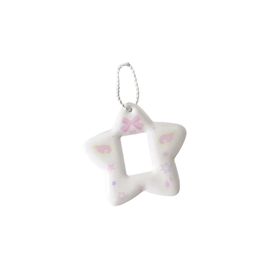 Star Pendant ID Photo Photocard Frame PVC Card Cover Idol Card Display Protector Student Friends