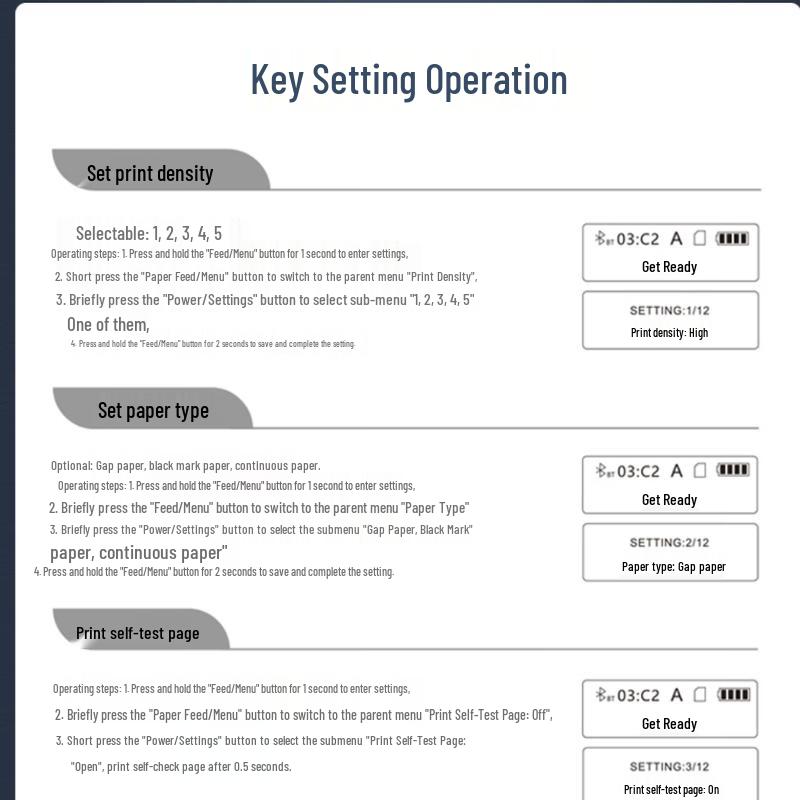 Urovo K329 Portable Thermal Label Printer