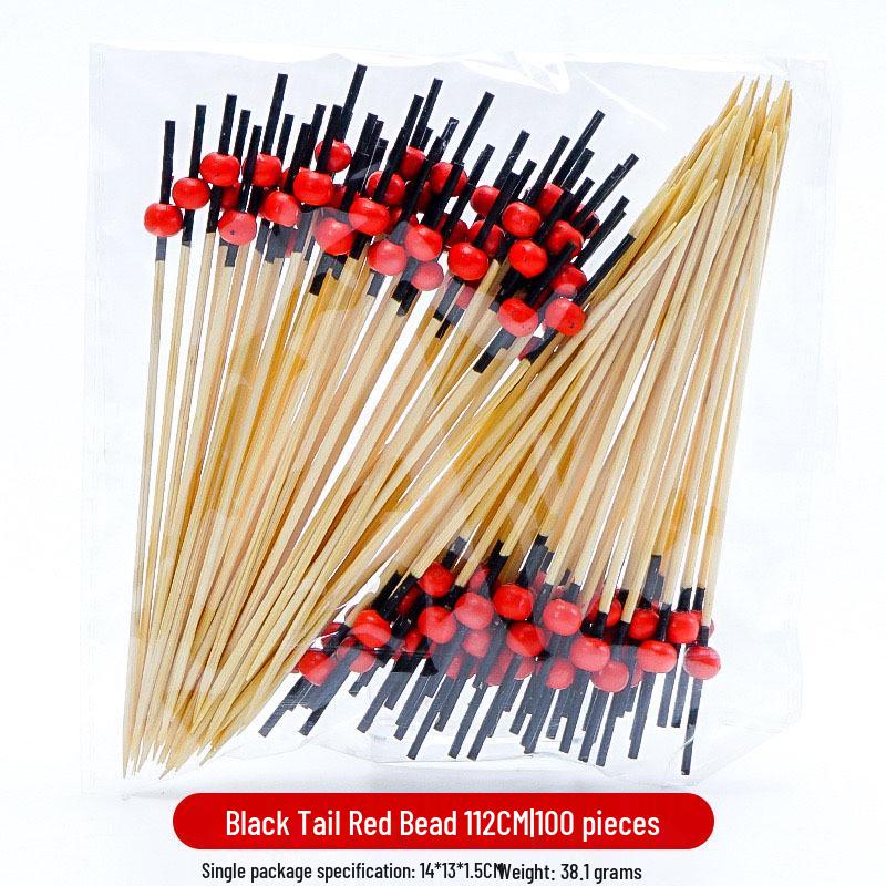 12CM Bamboo Pearl Skewers: Creative Cocktail and Fruit Plate Decor Toothpicks