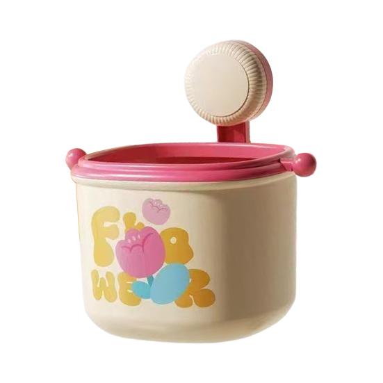 Suction Cup Trash Can Strong Load-bearing Large Capacity Easy To Install Wall