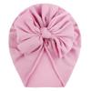 Toddler Kids Baby Boys Girls Solid Bow Knotted Hat  Headwear Accessories