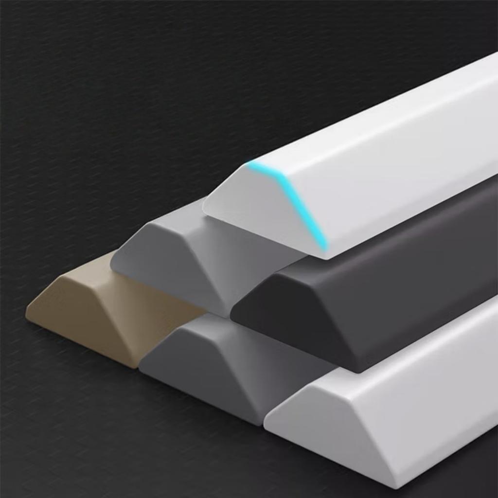 1pc New Silicone Bathroom Water Stopper Dry Wet Separation Sealing Strips Self-adhesive Shower Drain Splash Prevention Water Dam