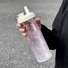Bowknot Straw Cup Plastic Cup With Lid Straw Portable Plastic Cups  Bubble Tea Coffee