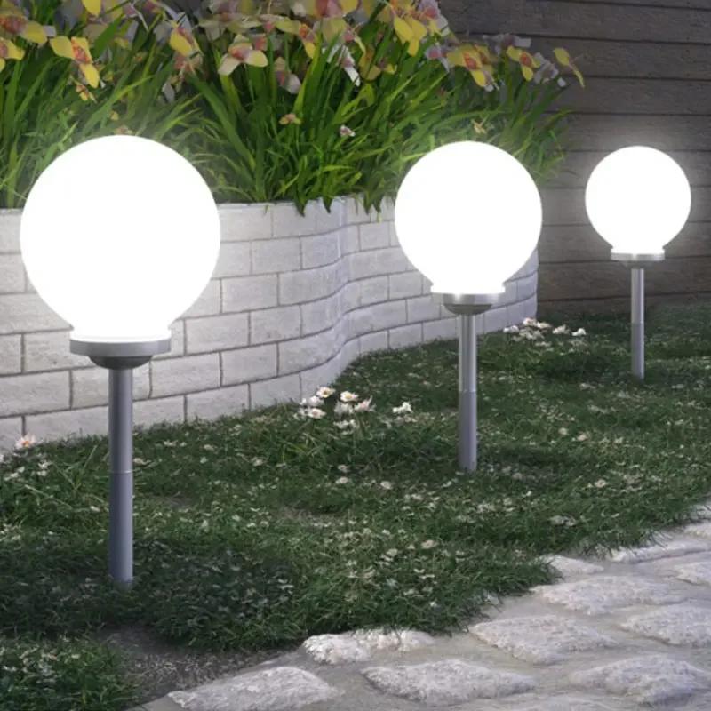 LED Solar Power Light IP65 Waterproof Outdoor Garden Street Trod Yard Lawn Lamp Road Courtyard Ground Landscape Lights Bulb