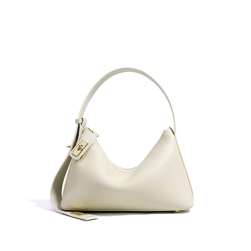 New Genuine Leather Shoulder Bag for Women Commuting, Niche High-end Sense, Office Worker Women Handbag, Crossbody Dumpling Bag