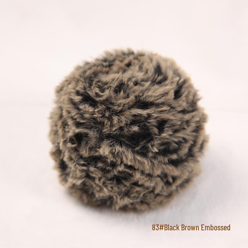 Gradient Dyed Faux Fur Hand-Spun Mink Velvet Yarn – Perfect for DIY Chunky Scarves and Hats