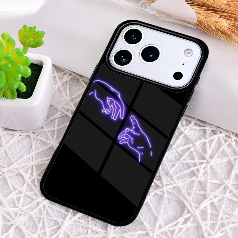 

Neon Light Shockproof Phone Case for iPhone 17 Air 16e 15 11 12 14 13 Pro Max Cover Coque iPhone17 Pro Max