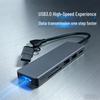6-in-1 USB-C Hub with USB 3.0, SD/TF Card Reader, and Multifunctional Splitter