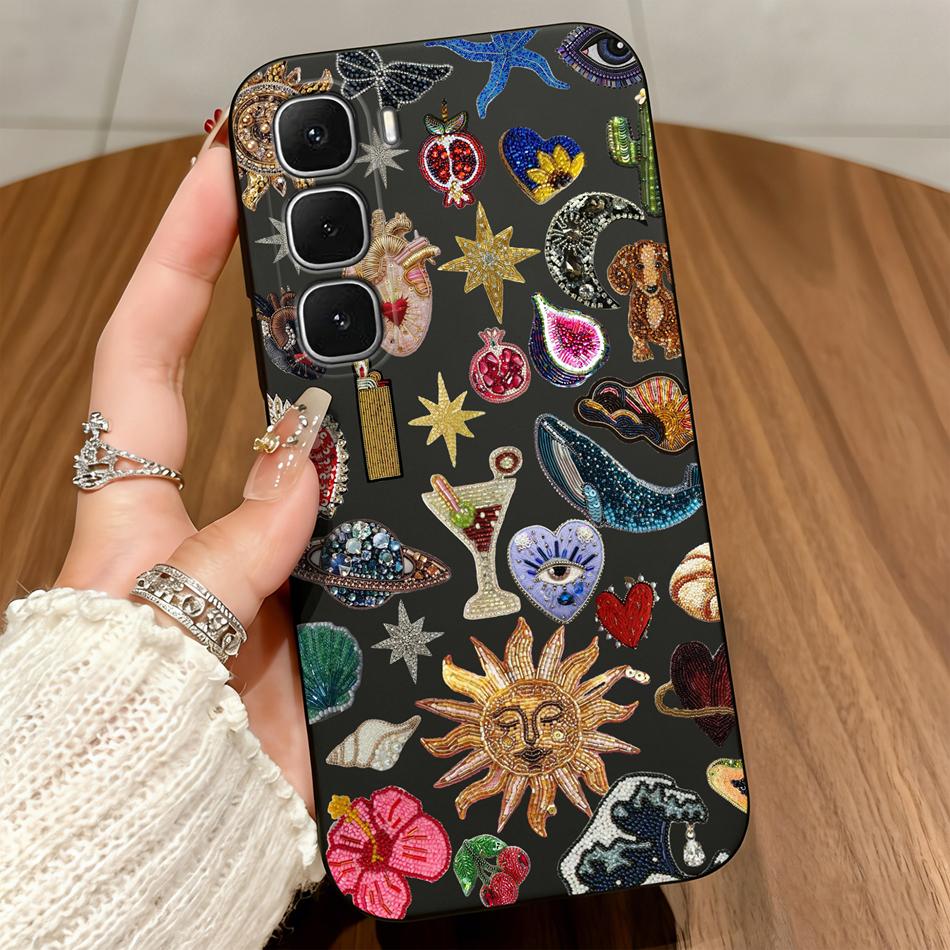 Creative Phone Case For infinix Hot 60 50 Pro Plus 60i 50i 40i 30i 20i 20S Hot 20 30 4G 5G 20Play 30Play Soft Matte Back Covers