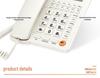 Bedraad Telefoonbasisstation met Eén-Touch Bellen & Nummerherkenning voor Thuis en Kantoor