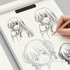 1Pcs 48 Pages Simple Hand-Drawn Outlines Anime Character Line Art Drawing Book For Beginners Tracing & Practice Painting