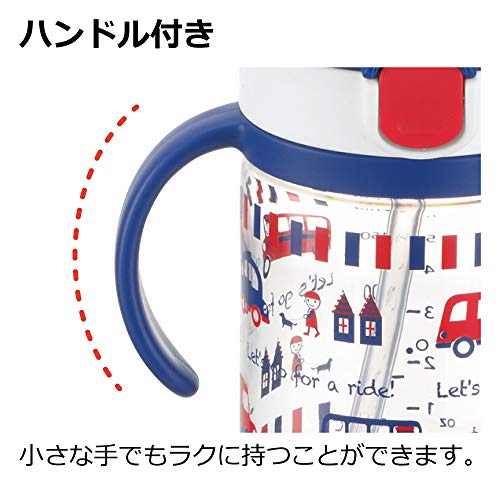 Richell Aclear Outing Straw Mug R 200 Navy Blue 1 piece 200ml 7 months