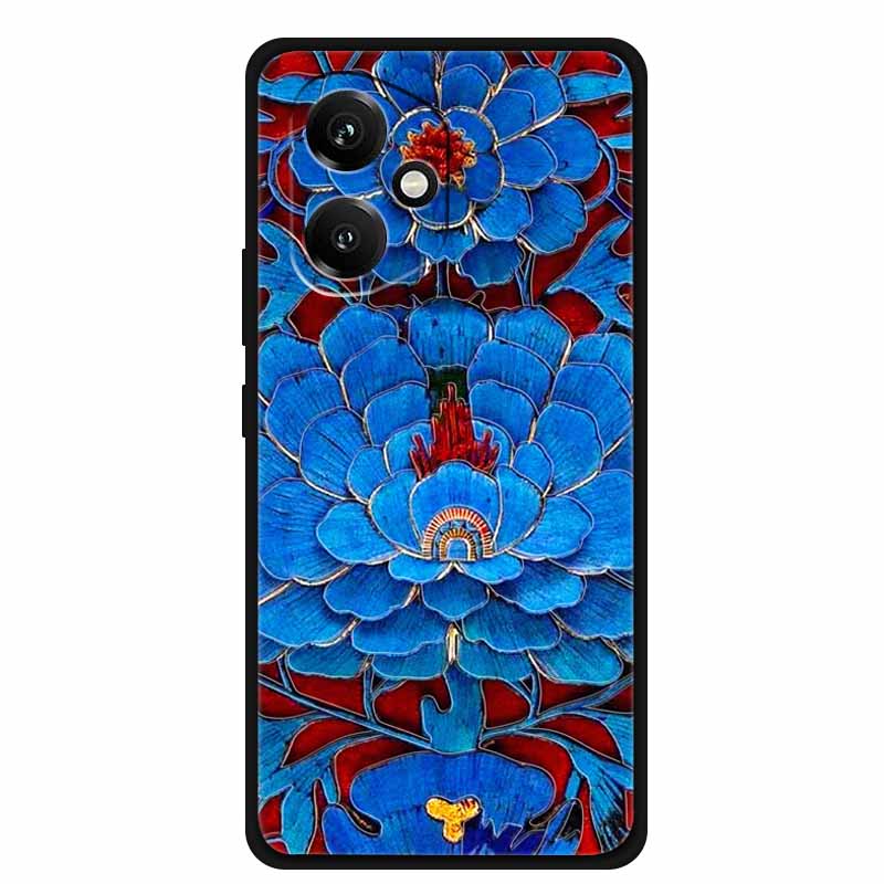 For Honor 400 5G Case 3D Flowers Emboss Soft Silicone Phone Case For Honor 400 Back Cover Bumper Funda Protective New Shell Bag