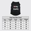 Cute Summer Dog Vest I Love My Mommy/Daddy Sleeveless Puppy T-Shirt Breathable Casual Small Dogs Pullovers Cat