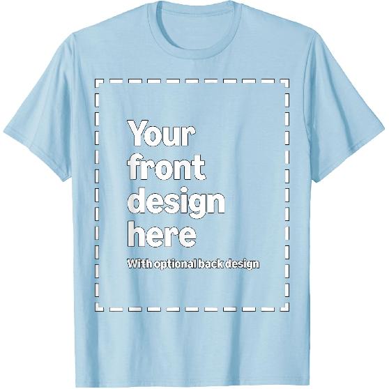 Custom Front & Back Print T-Shirt with Your Image for Men, Women and Kids by Modify by Amazon Merch On Demand
