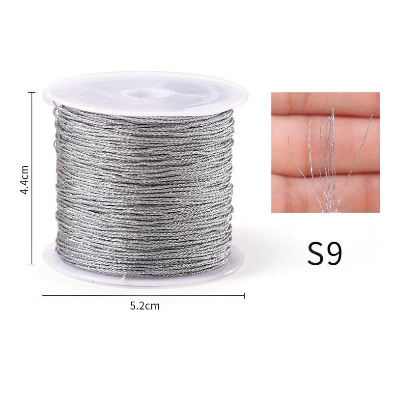 3/6/9/12/15 Strands Gold Silver Macrame Cord Rope String For Sewing DIY Macrame Rope String For Sewing And Crafts Thread Twine
