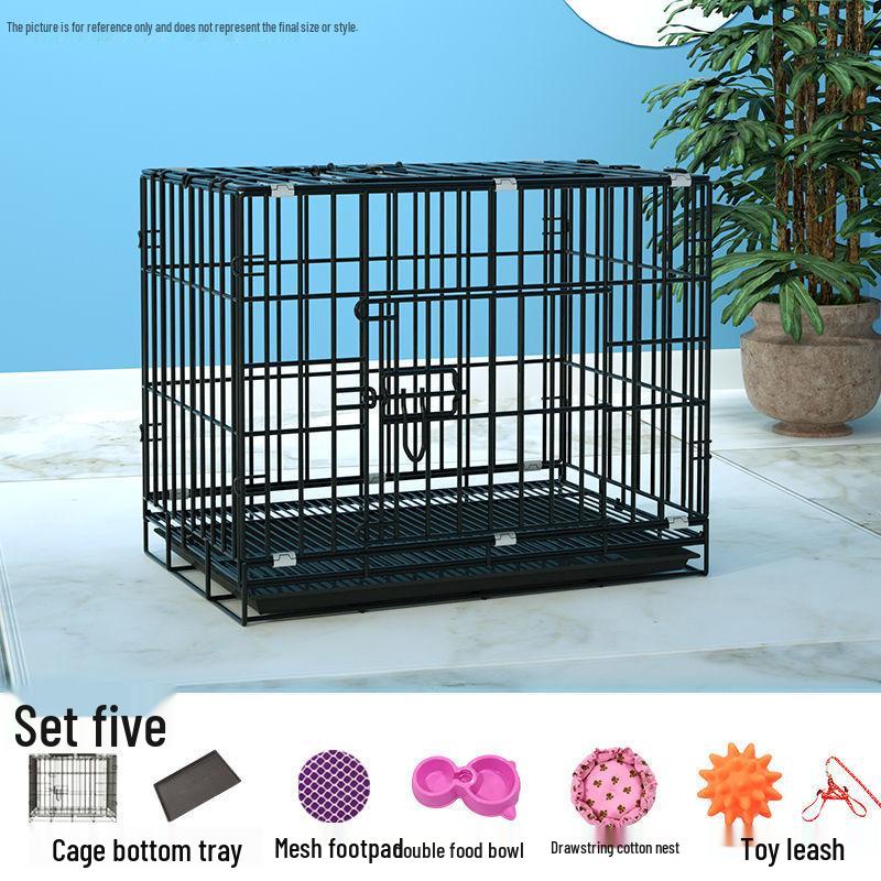 Indoor Pet Cage: Medium-Large for Dogs, Small Cats, Rabbits, or Chickens with Built-in Toilet