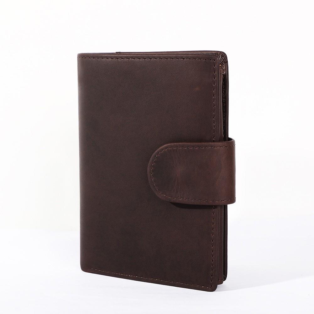 Men's Vintage Genuine Leather Wallet - Large Capacity Coin Purse, Card Holder & Multifunctional Clutch