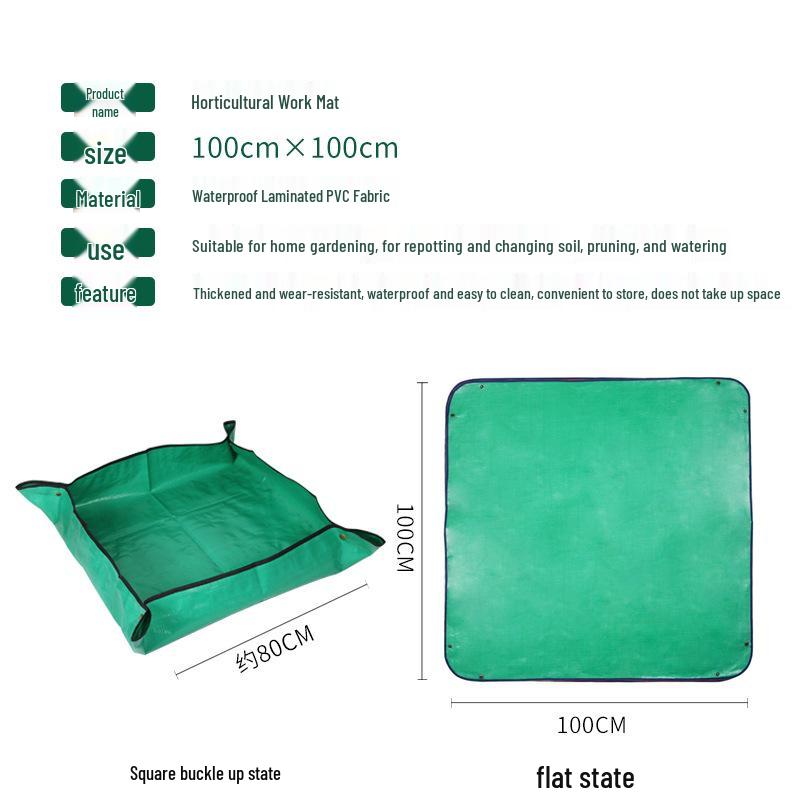 Gardening Waterproof PVC Soil Mixing Mat for Planting and Succulents