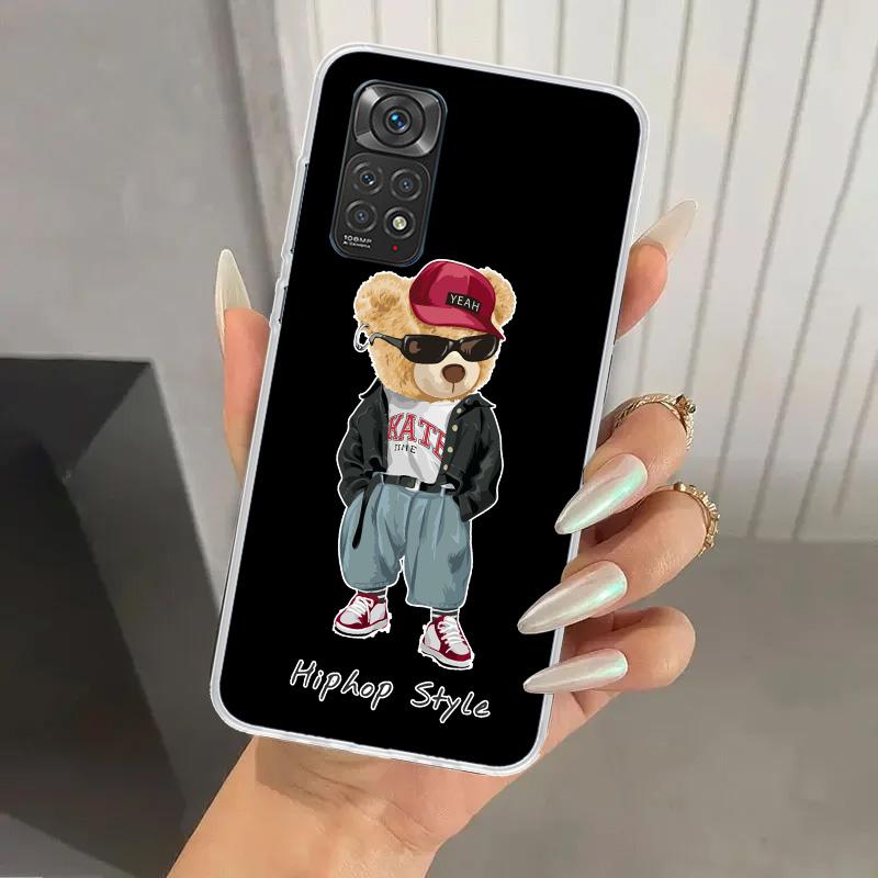 Fashion Brand Bear Phone Case for Xiaomi Redmi Note 15 14 14S 13 12S 12 Pro 11S 11 Plus 11T 11E 10S Soft Funda Print Shell Redmi