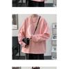 2024 Men's Long-Sleeved T-shirt Autumn Undershirt Long Sleeve Cotton Autumn Hong Kong Style Printing Loose Trendy Top