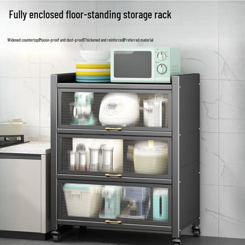 Floor Standing Multi-layer Kitchen Storage Shelf